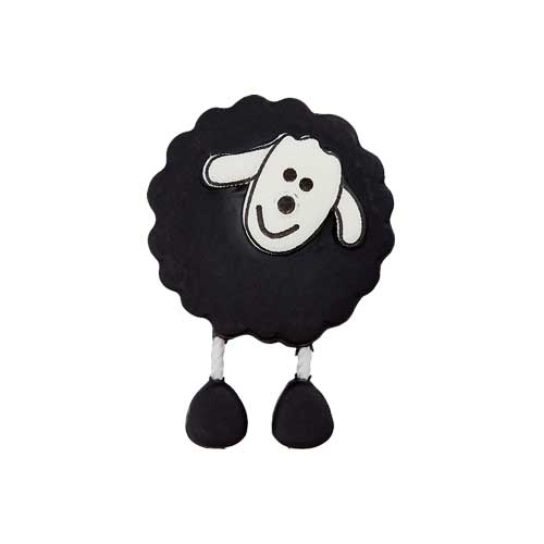 447470180080 - Sheep Button - Black